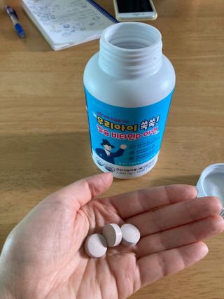 서울약사신협_우리아이쑥쑥칼슘비타민D아연_1,500mg x 120정 — 5점을 준 리뷰어가 2021년 9월 올린 사용 사진