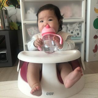 유비맘 트라이탄 코니빨대컵_컬러 랜덤 발송 — 4점을 준 리뷰어가 2021년 1월 올린 사용 사진