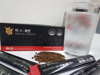 새롬바이오 리생 [미쾌변] 차전자피 식이섬유 건강기능식품 3팩 — 5점을 준 리뷰어가 2021년 7월 올린 사용 사진