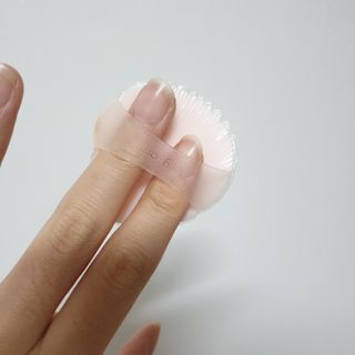 젤리팜 마이크로셀 실리콘퍼프 피치,오렌지 — 5점을 준 리뷰어가 2021년 11월 올린 사용 사진