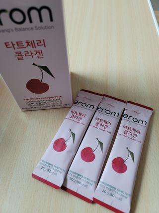 이롬 erom 타트체리 콜라겐 — 5점을 준 리뷰어가 2021년 3월 올린 사용 사진