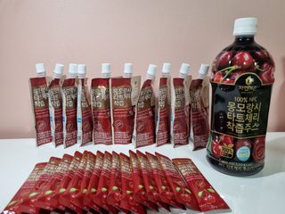 자연에온 몽모랑시 타트체리 3종 세트 구성 - 저분자콜라겐젤리, NFC 착즙주스 — 5점을 준 리뷰어가 2021년 7월 올린 사용 사진