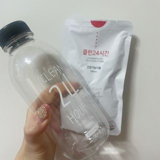 클린24시간 1BOX(5포) + 전용보틀(500ml) — 5점을 준 리뷰어가 2023년 2월 올린 사용 사진