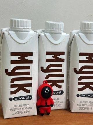 이너프 뮐크 초콜릿맛 — 5점을 준 리뷰어가 2022년 11월 올린 사용 사진
