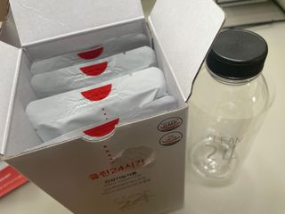 클린24시간 1BOX(5포) + 전용보틀(500ml) — 5점을 준 리뷰어가 2022년 9월 올린 사용 사진