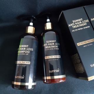 썸헤어 / SUMHAIR 썸헤어  써밋 안티 헤어로스 샴푸+트리트먼트 — 5점을 준 리뷰어가 2021년 6월 올린 사용 사진
