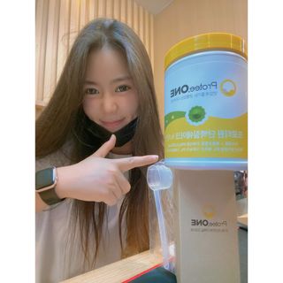 프로티원 단백질쉐이크 녹차맛 2주분 1통+보틀 — 5점을 준 리뷰어가 2021년 4월 올린 사용 사진