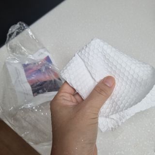 부직포나라 중금속유해물질ZERO 뜯어쓰는 주방 일회용수세미 60매 2매 — 5점을 준 리뷰어가 2022년 9월 올린 사용 사진
