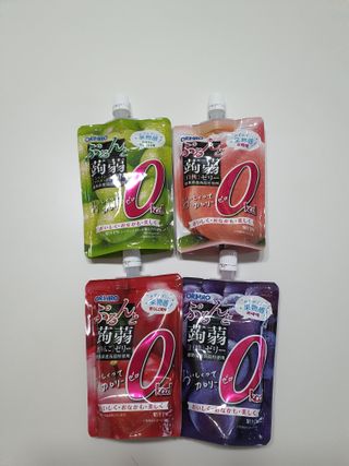 ORIHIRO 오리히로 곤약젤리 제로칼로리 130g 4종 4팩(맛별로 1팩씩) — 5점을 준 리뷰어가 2023년 2월 올린 사용 사진