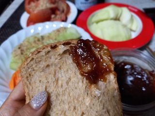 롯데제과 Vbread 포카치아식빵1개 + 미니식빵 1개 + 머핀 2개 세트 — 5점을 준 리뷰어가 2021년 9월 올린 사용 사진