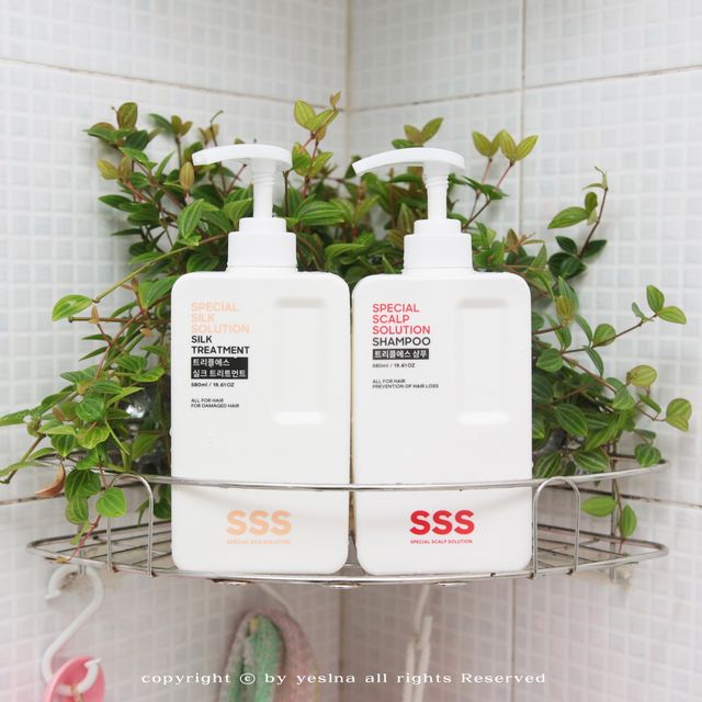 트리플에스 탈모 샴푸 580ml + 실크 트리트먼트 580ml 리뷰 사진