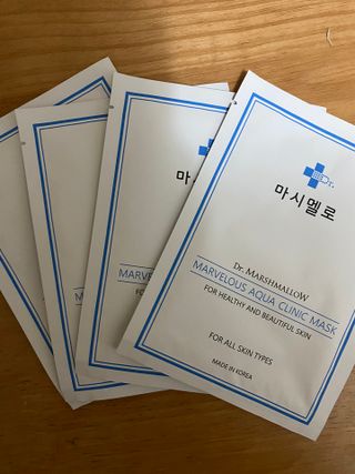 닥터마시멜로 닥터마스멜로 마블러스 아쿠아 클리닉 마스크 — 5점을 준 리뷰어가 2021년 6월 올린 사용 사진