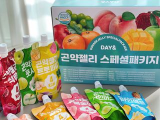 참앤들황토농원 10가지 맛, 입맛대로 스페셜하게~ 가볍게 한 포 땡! 곤약젤리 스페셜 패키지 130ml x 30포 — 5점을 준 리뷰어가 2022년 12월 올린 사용 사진