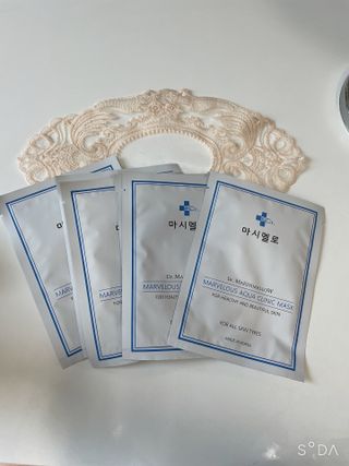 닥터마시멜로 닥터마스멜로 마블러스 아쿠아 클리닉 마스크 — 5점을 준 리뷰어가 2021년 6월 올린 사용 사진