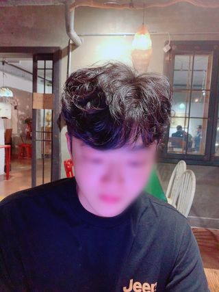 [갸스비] 곱슬 머리부터 파마까지 남자의 컬을 위한 갸스비 컬크림 — 5점을 준 리뷰어가 2021년 10월 올린 사용 사진