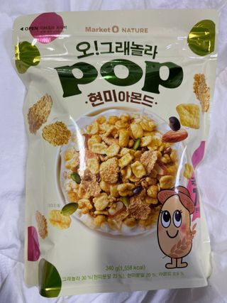 오!그래놀라팝 현미아몬드 — 5점을 준 리뷰어가 2022년 4월 올린 사용 사진