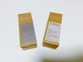 마리엔메이 히알루로닉스 세럼 + 청귤 흰목이버섯 추출물 세럼 — 5점을 준 리뷰어가 2021년 8월 올린 사용 사진