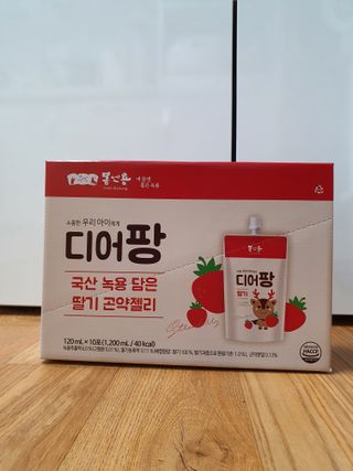 [몸엔용] 우리 아이 건강간식, 달콤한 녹용곤약젤리 디어팡 4종 — 5점을 준 리뷰어가 2022년 4월 올린 사용 사진