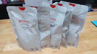 클린24시간 1BOX(5포) + 전용보틀(500ml) — 5점을 준 리뷰어가 2022년 11월 올린 사용 사진