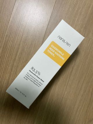 나나스킨 캐모마일아쿠아수딩토너 — 5점을 준 리뷰어가 2021년 3월 올린 사용 사진