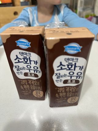 [구매평]덴마크 소화가 잘되는 우유로 만든 초코, 190ml, 24개 — 5점을 준 리뷰어가 2025년 2월 올린 사용 사진