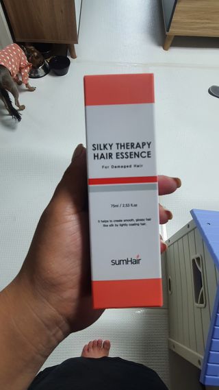 썸헤어 / SUMHAIR 썸헤어 실키 테라피 헤어 에센스 — 5점을 준 리뷰어가 2021년 4월 올린 사용 사진