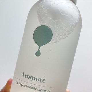 아미퓨어 [라이브] 피부장벽 강화를 위한 머랭 버블 클렌저 천연계면활성제로 온가족 사용가능 — 5점을 준 리뷰어가 2021년 7월 올린 사용 사진