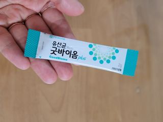 프리마인 유산균 국가지정연구소 선정, 살아있는 생유산균 200억 마리의 힘. 유산균n굿바이옴플러스 — 5점을 준 리뷰어가 2021년 9월 올린 사용 사진