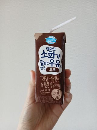 [구매평]덴마크 소화가 잘되는 우유로 만든 초코, 190ml, 24개 — 5점을 준 리뷰어가 2025년 2월 올린 사용 사진