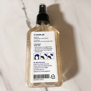 클라우드랩 프리미엄 비오틴 스칼프 케어 토닉 — 4점을 준 리뷰어가 2021년 5월 올린 사용 사진
