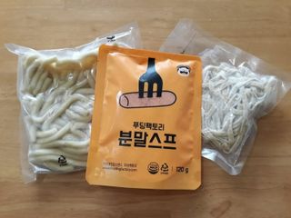 [푸딩팩토리] 로제누들떡볶이 500g / 까르보나라크림누들떡볶이 500g — 5점을 준 리뷰어가 2022년 7월 올린 사용 사진