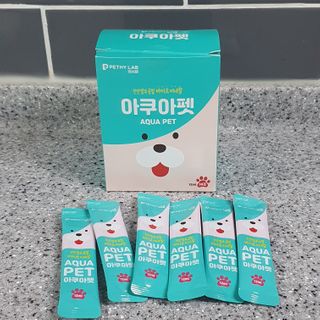 펫시랩 반려견용 액상 프리바이오틱스 아쿠아펫 — 5점을 준 리뷰어가 2021년 1월 올린 사용 사진