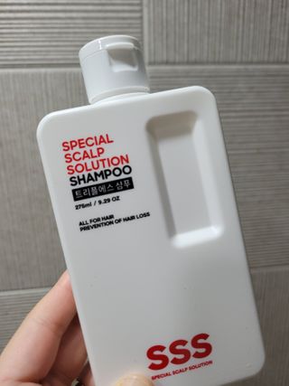 트리플에스 탈모 샴푸 275ml + 실크 트리트먼트 275ml — 4점을 준 리뷰어가 2021년 2월 올린 사용 사진