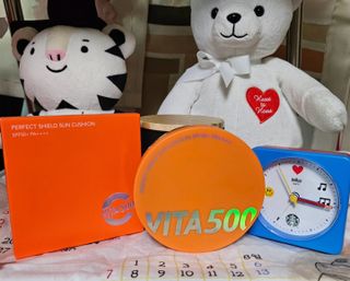 광동생활건강 MF[광동] 비타500✨주름개선·미백·SPF50+🌞퍼펙트쉴드 빅 선쿠션 본품 — 5점을 준 리뷰어가 2024년 5월 올린 사용 사진