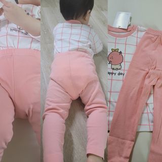 유비맘 궁디팡팡 내의/내복 상하세트 — 5점을 준 리뷰어가 2021년 3월 올린 사용 사진