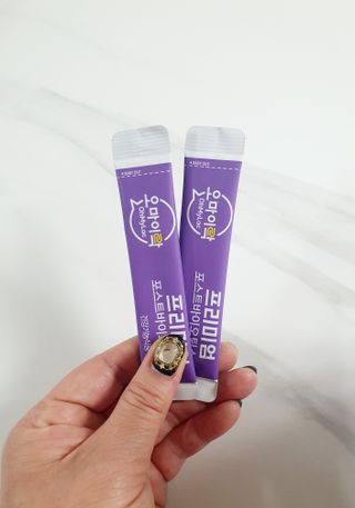 [유산균] 오마이락 프리미엄 포스트바이오틱스 30P — 5점을 준 리뷰어가 2022년 11월 올린 사용 사진