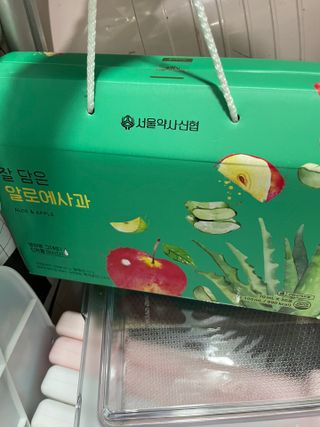 서울약사신협 잘 담은 알로애사과_70ml x 30포 — 5점을 준 리뷰어가 2021년 10월 올린 사용 사진