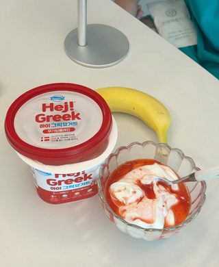 덴마크 *[구매평]하이(Hej!) 브랜드 패키지(요구르트, 그릭요거트) — 5점을 준 리뷰어가 2025년 9월 올린 사용 사진