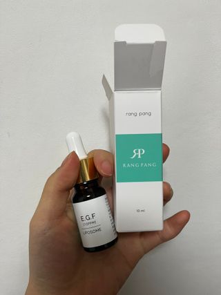 랑팡 EGF+FGF 10ppm 리포좀 앰플 원액 10ml — 5점을 준 리뷰어가 2021년 11월 올린 사용 사진
