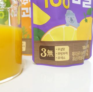탐라원 건강 어린이 주스, 생생한 주스 3종 - 유기 감귤 주스, 당근과 사과 주스, 감귤 주스 — 5점을 준 리뷰어가 2021년 10월 올린 사용 사진