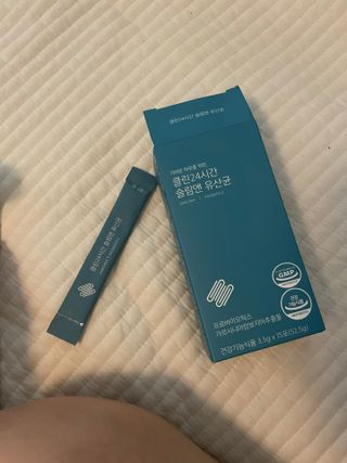클린24시간 슬림앤유산균 1박스 (3.5g X 15포) — 5점을 준 리뷰어가 2022년 9월 올린 사용 사진