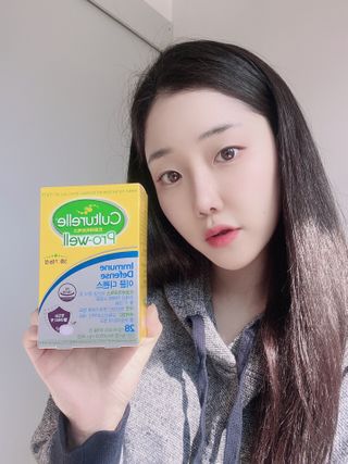 컬처렐 LGG 유산균 이뮨 디펜스 28정 — 5점을 준 리뷰어가 2021년 2월 올린 사용 사진