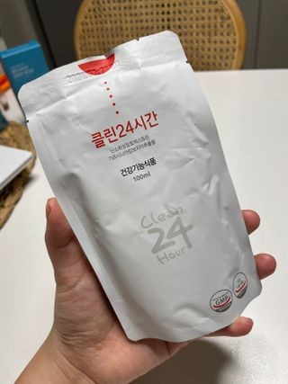 클린24시간 1BOX(5포) + 전용보틀(500ml) — 3점을 준 리뷰어가 2023년 2월 올린 사용 사진