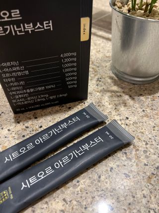 더리틀스 시트오르 아르기닌부스터 — 5점을 준 리뷰어가 2022년 11월 올린 사용 사진