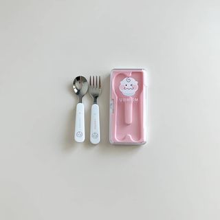 유비맘 스푼포크 케이스 세트 1+1 _컬러랜덤 발송 — 5점을 준 리뷰어가 2021년 1월 올린 사용 사진