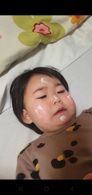 아토스탠다드 베이비크림 — 5점을 준 리뷰어가 2021년 1월 올린 사용 사진