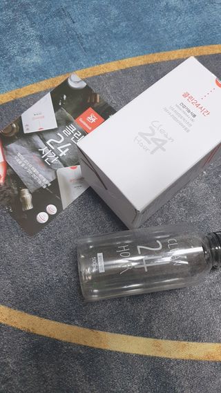 클린24시간 1BOX(5포) + 전용보틀(500ml) — 5점을 준 리뷰어가 2023년 2월 올린 사용 사진