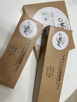 노플(NOPL) 노플 친환경 바이오 산화 생분해  항균 일회용 위생 비닐장갑 100매 + 지퍼백 소형, 대형 — 5점을 준 리뷰어가 2021년 9월 올린 사용 사진