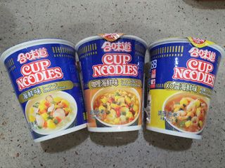 NISSIN 닛신 컵누들  4종 - 씨푸드오리지날, 씨푸드 스파이시, 씨푸드 커리, 씨푸드 XO소스 — 5점을 준 리뷰어가 2022년 4월 올린 사용 사진