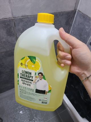 지오클린 레몬테라피 액체세제 2.5L 4개 — 5점을 준 리뷰어가 2022년 8월 올린 사용 사진